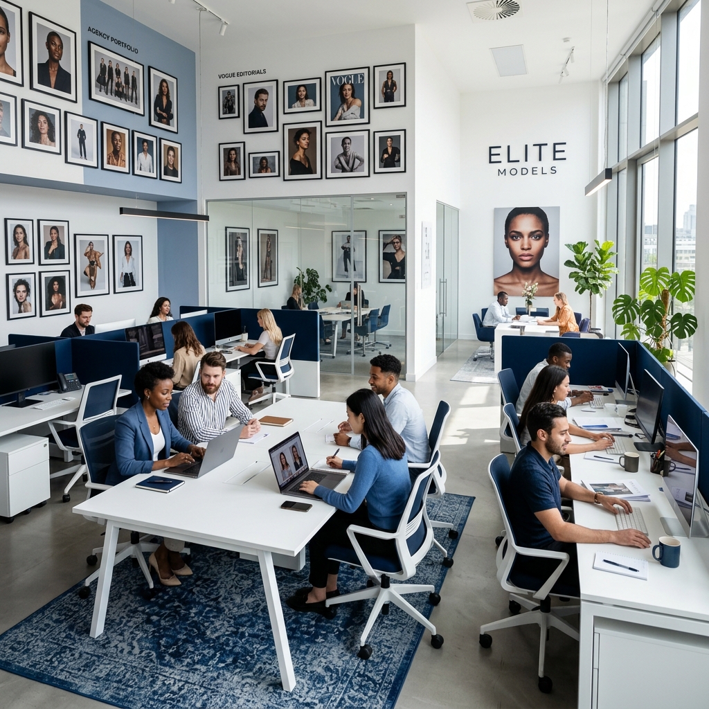 Lumière Models agency team and professional space